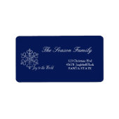 Das "Joy to the World Holiday Address Label" Adressaufkleber (Vorne)