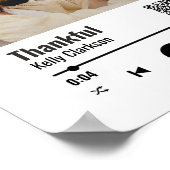 Das Jubiläum der "Custom Spotify Couple Foto Music Poster (Ecke)