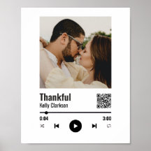 Das Jubiläum der "Custom Spotify Couple Foto Music