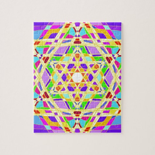 Das Judaical vitrail. Puzzle (Vertikal)