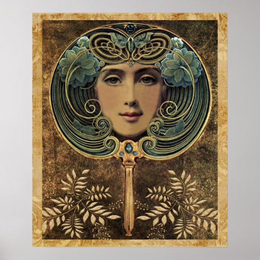 Das Jugendstil-Blickfeld Poster (Vorne)