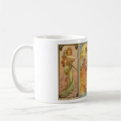 Das Jugendstil der vier Jahreszeiten Kaffeetasse (Links)