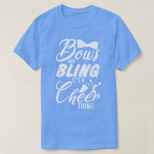 Das Jugendteam Niedlich Cheerleader Bows und blend T-Shirt (Design vorne)