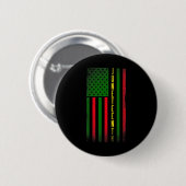 Das Juneteente Afrika faht schwarzafrikanische Fla Button (Vorne & Hinten)