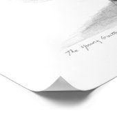 Das junge Gitarrist-Poster Poster (Ecke)