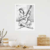 Das junge Gitarrist-Poster Poster (Küche)