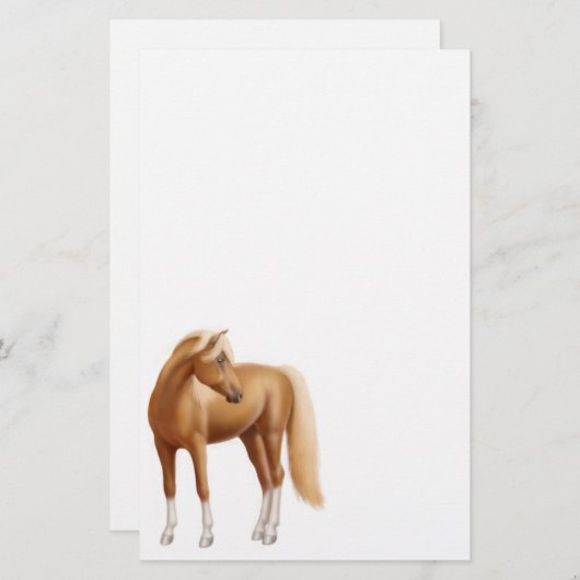 Das junge Sauerampfer-Pferdebriefpapier Briefpapier (Vorne/Hinten)