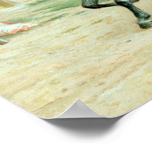 Das junge Subalternen Poster (Ecke)