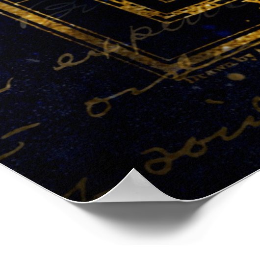 das Jungfrau-Sternbild-Poster Poster (Ecke)