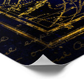 das Jungfrau-Sternbild-Poster Poster (Ecke)