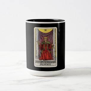 Das Justice Tarot Zweifarbige Tasse