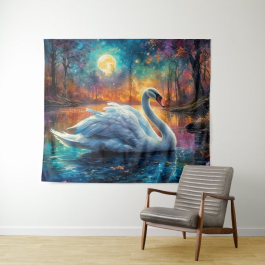 Das Juwel der Seen Wandteppich (Beispiel (Horizontal))