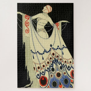 „Das juwelenbesetzte Kleid“ Art Deco von Jose Carl Puzzle