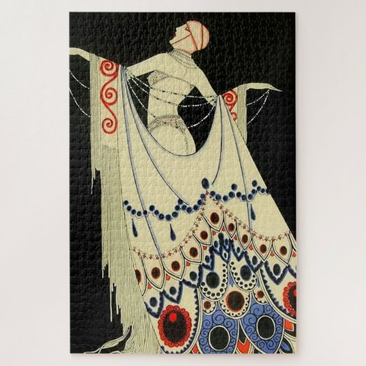 "Das Juwelierbraun" Art Deco von Jose Carlos Puzzle (Vertikal)