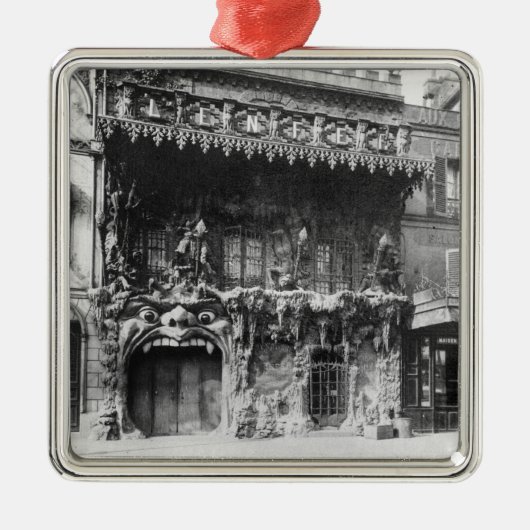 Das Kabarettde "l'Enfer" in Paris Silbernes Ornament (Vorne)