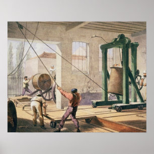 Das Kabel, 'vom atlantischen Telegraf vorbereiten Poster