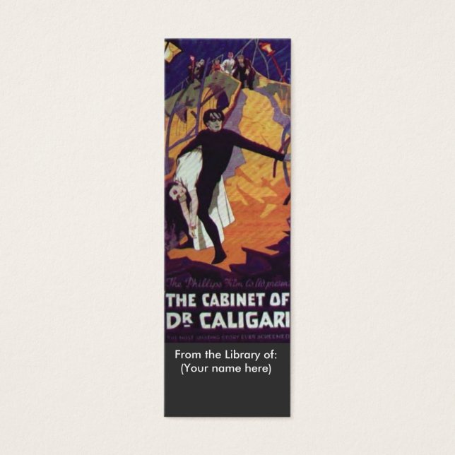 Das Kabinett des Lesezeichens Dr. Caligari (Vorderseite)