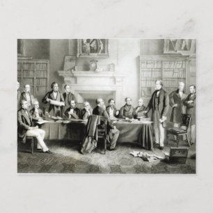 Das Kabinett von Lord Derby von 1867, 1868 Postkarte