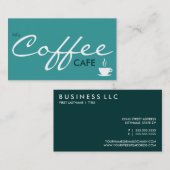 das KAFFEE-Café. (Farbe kundengerecht) Visitenkarte (Vorne/Hinten)