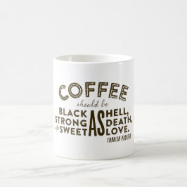 Das Kaffee-Türkische-Sprichwort Kaffeetasse