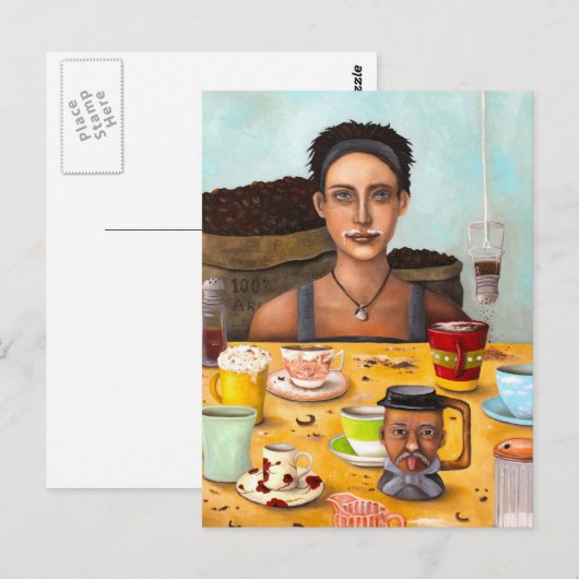 Das Kaffeedokument Postkarte (Vorne/Hinten)