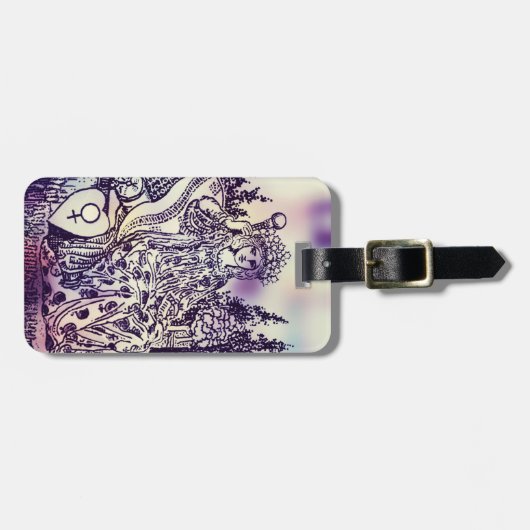 Das Kaiserin-Tarot Gepäckanhänger (Vorderseite horizontal)