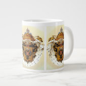 Das kaiserliche Russland - weniger Wappen Jumbo-Tasse (Vorderseite Rechts)
