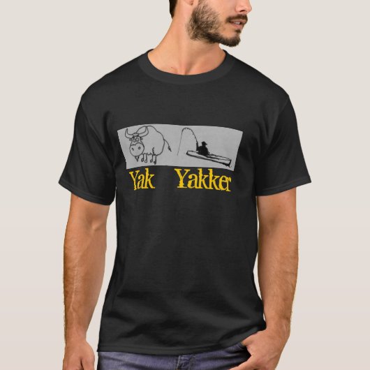 Das Kajakfischert-stück durch geisteskrankes T-Shirt (Vorderseite)