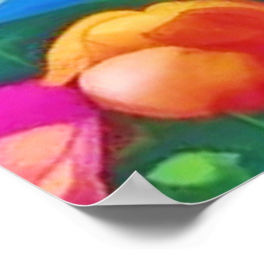 Das Kaleidoskop der Sonnenuntergang Poster (Ecke)