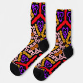 das Kaleidoskop des Lebens Socken (Linkes Detail)