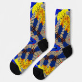 das Kaleidoskop des Lebens Socken (Linkes Detail)