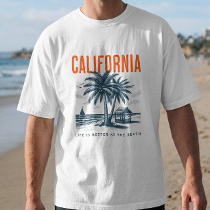 Das kalifornische Leben ist besser am Strand T-Shirt