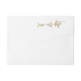 Das Kalligraphierücksendetikett gerettet