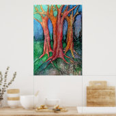 Das kam mir wegen Morgengrauen Poster (Küche)