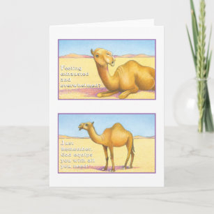 Das Kamel-Gruß-Karten-Jesaja-41:10 Karte
