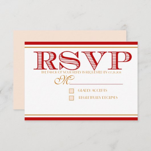 DAS KAMEREE-UAWG RSVP KARTE (Vorne/Hinten)