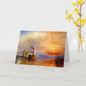Das kämpfende Temeraire, J.M.W. Turner Karte (Gelbe Blume)