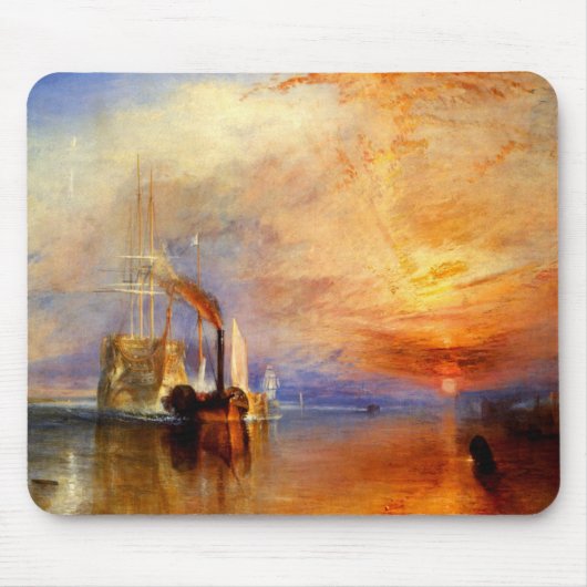 Das kämpfende Temeraire, J.M.W. Turner Mousepad (Vorne)