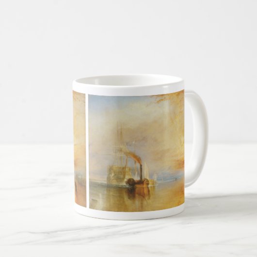 Das kämpfende Temeraire Kaffeetasse (VorderseiteRechts)