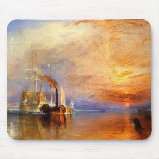 Das kämpfende Temeraire Mousepad (Vorne)