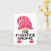 Das Kämpfer-Gnome - Brustkrebs-Bewusstsein Karte (Gelbe Blume)