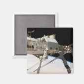 Das kanadische Dextre-Robotersystem Magnet (Vorderseite/Rückseite)