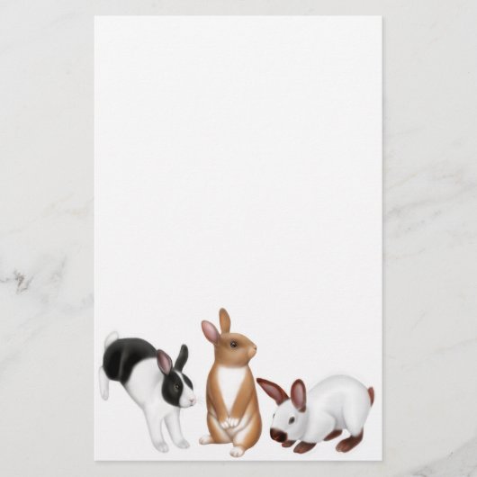 Das Kaninchen-Briefpapier Briefpapier (Vorderseite)