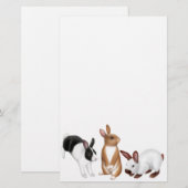 Das Kaninchen-Briefpapier Briefpapier (Vorne/Hinten)