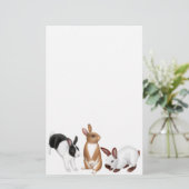 Das Kaninchen-Briefpapier Briefpapier (Stehend Vorderseite)