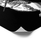 Das Kaninchen, das Hatter & Alice Wonderland Poste Poster (Ecke)