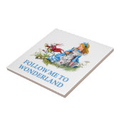 Das Kaninchen erklärt Alice, "Follow-me nach Fliese (Seite)