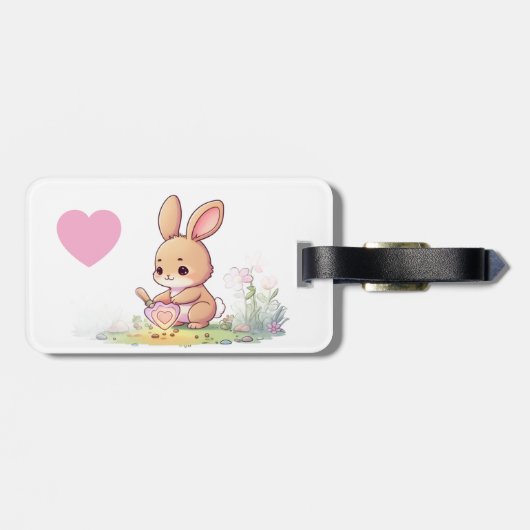 Das Kaninchen Gepäckanhänger (Rückseite horizontal)