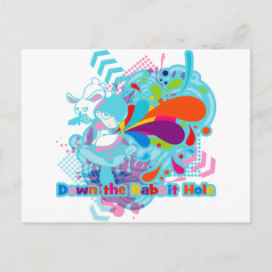 Das Kaninchen hinunter Postkarte