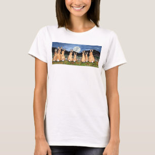 "Das Kaninchen im Mond" Kaninchen-Familien-T - T-Shirt